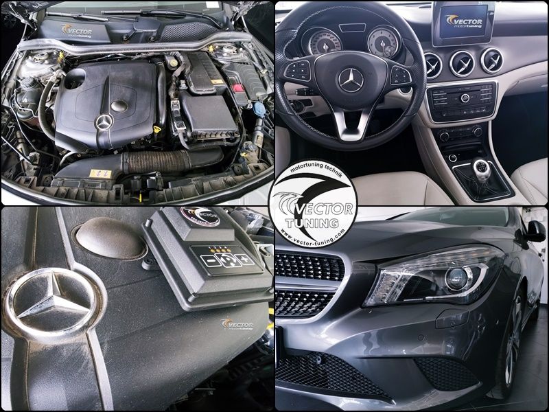 Vector Tuning added boost to Mercedes Benz CLA 200 CDI with W Keypad PLUS